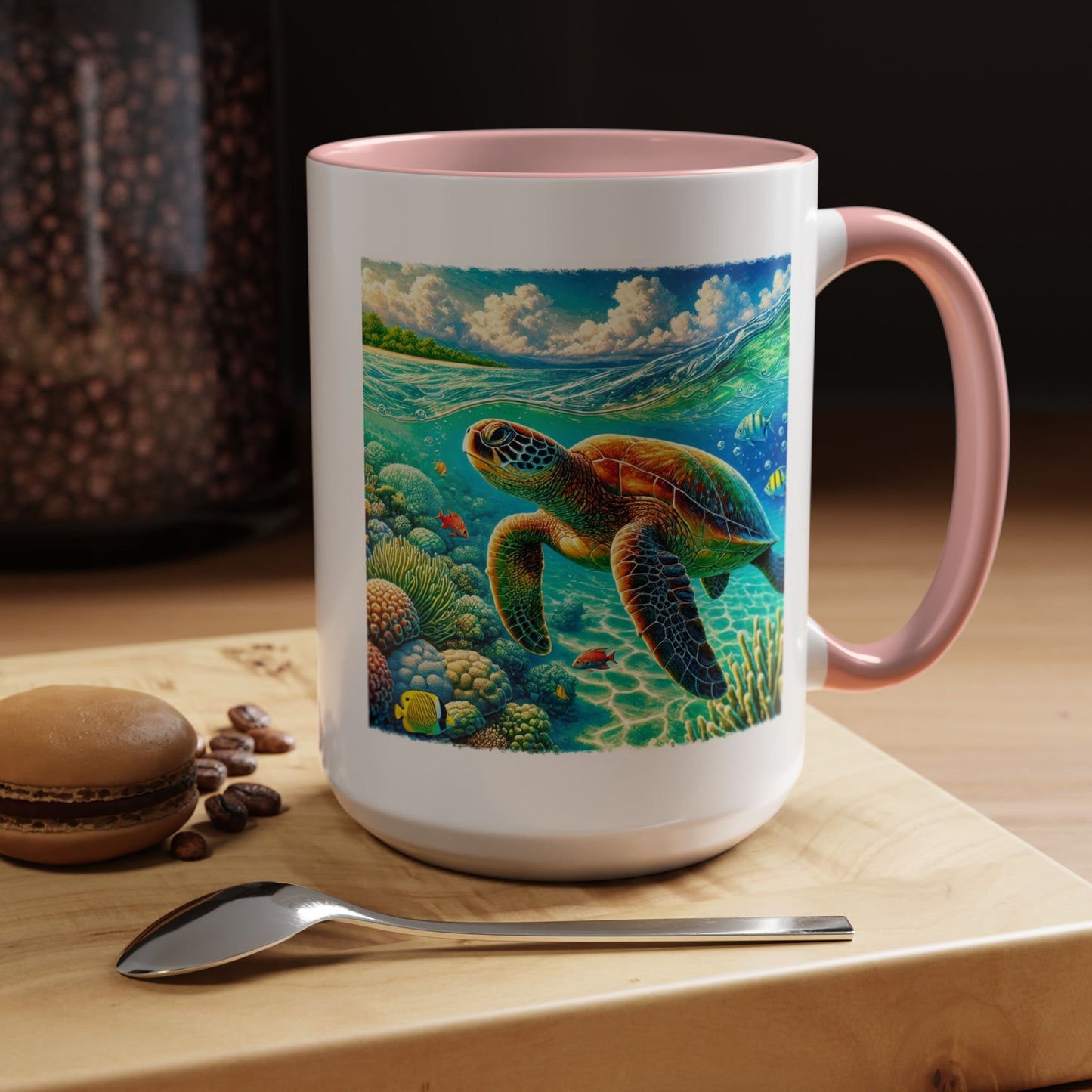 Hawaii Sea Turtle Mug 15oz - O'ahu Surf Company