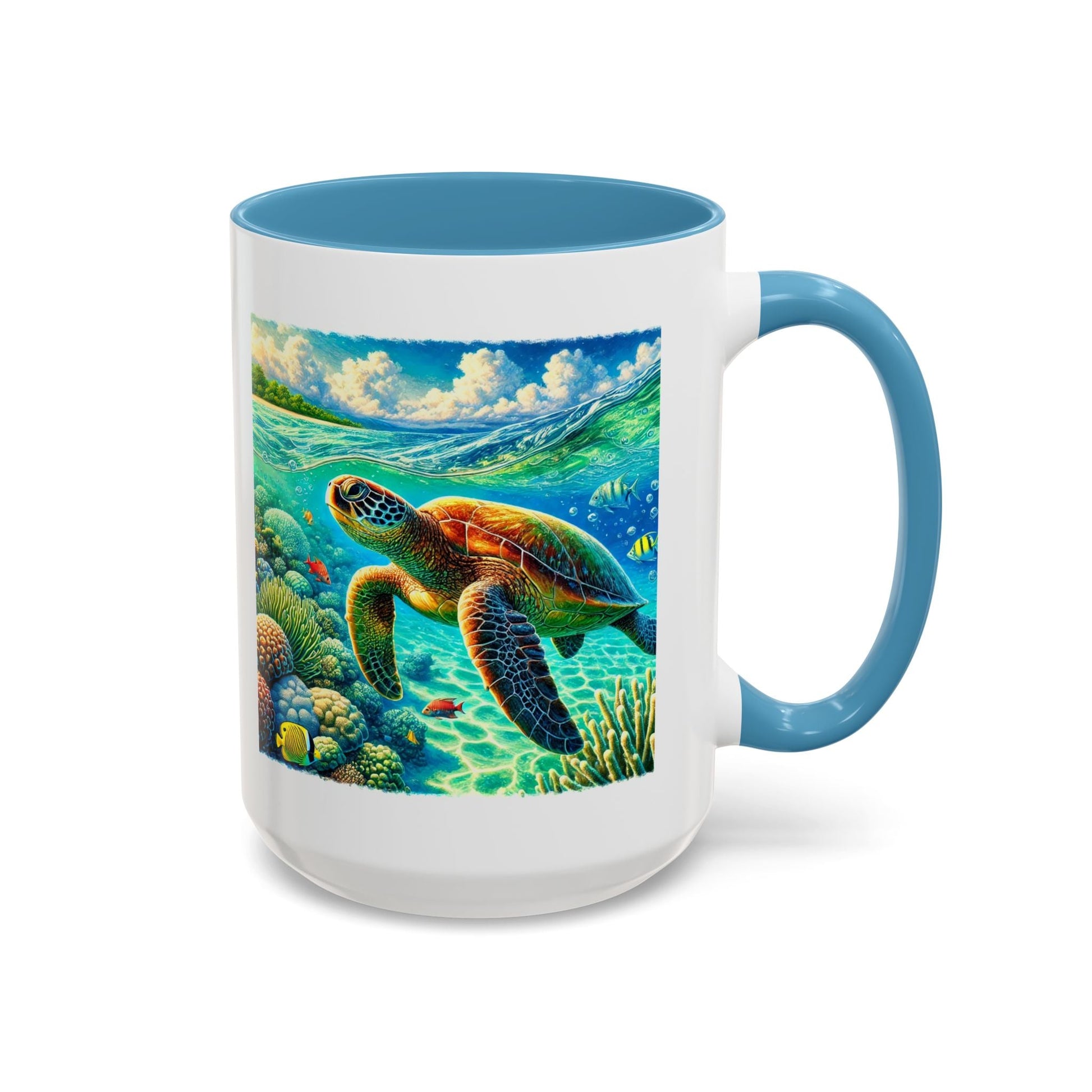 Hawaii Sea Turtle Mug 15oz - O'ahu Surf Company