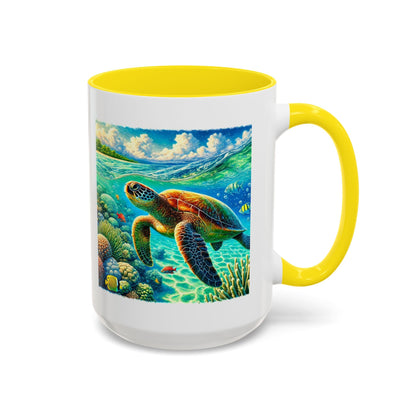 Hawaii Sea Turtle Mug 15oz - O'ahu Surf Company