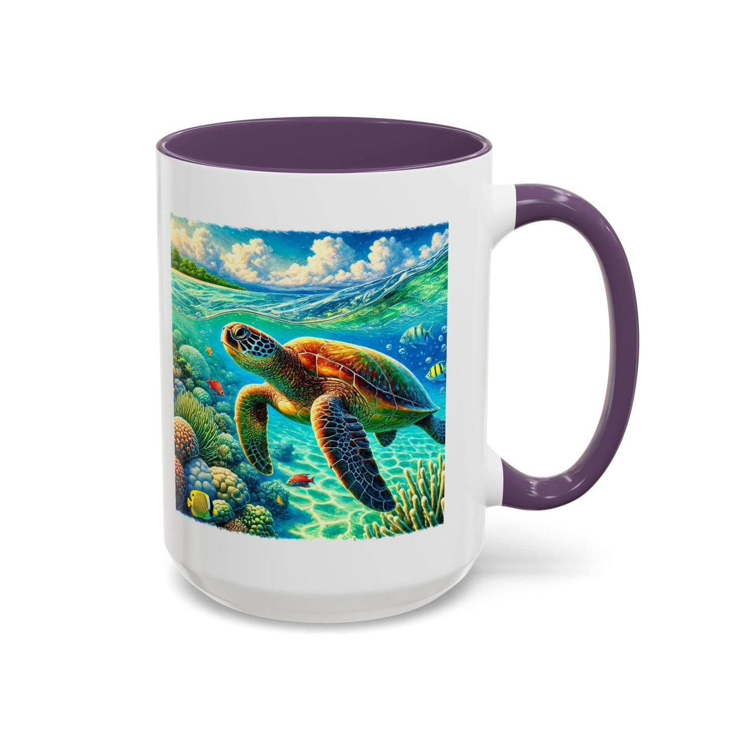 Hawaii Sea Turtle Mug 15oz - O'ahu Surf Company