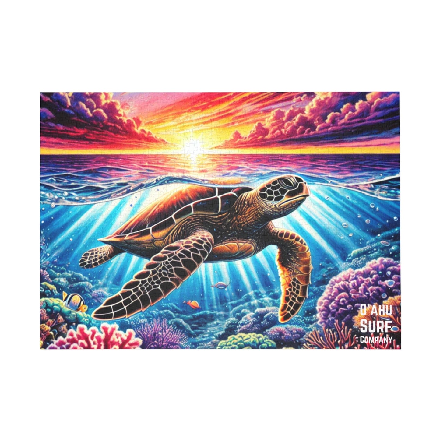 Hawaii Sea Turtle Puzzle (500, 1000 - Piece) - O'ahu Surf Company