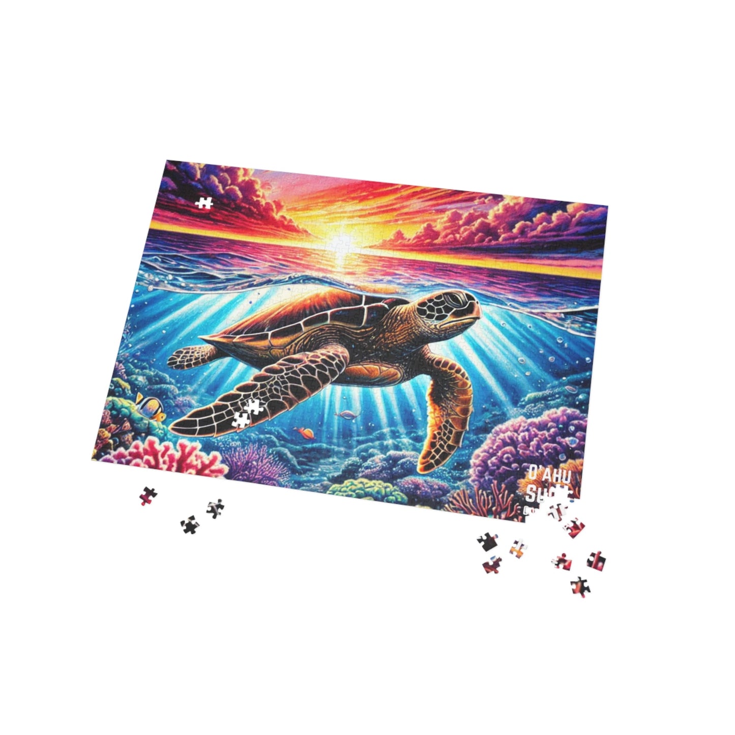 Hawaii Sea Turtle Puzzle (500, 1000 - Piece) - O'ahu Surf Company