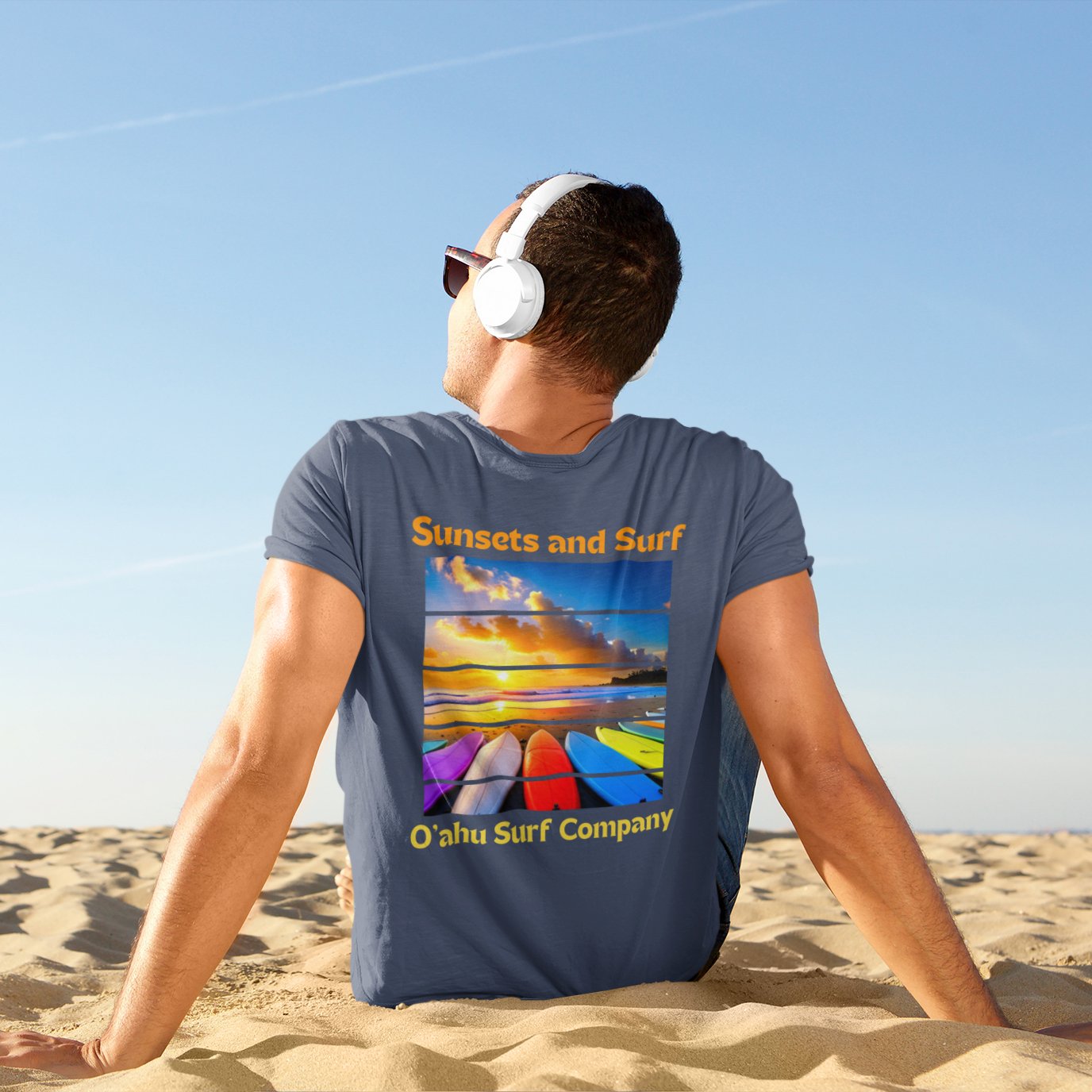 Hawaii Sunsets and Surfboards Ocean Surf T-shirt - O'ahu Surf Company