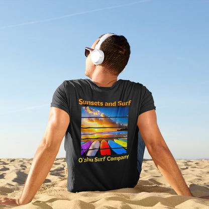 Hawaii Sunsets and Surfboards Ocean Surf T-shirt - O'ahu Surf Company