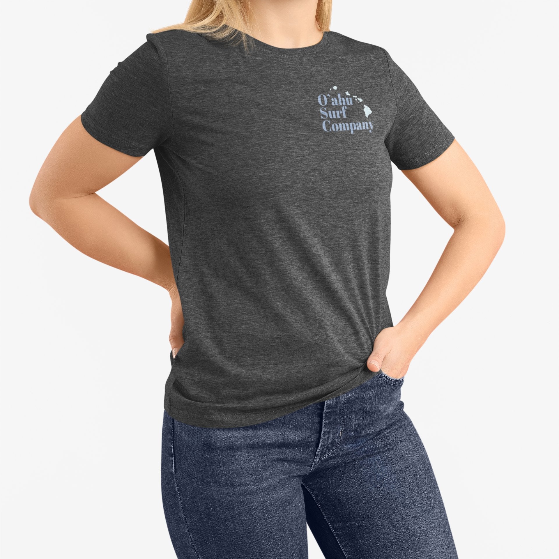 Hawaii Surfer Girl Heart Surf T-shirt - O'ahu Surf Company