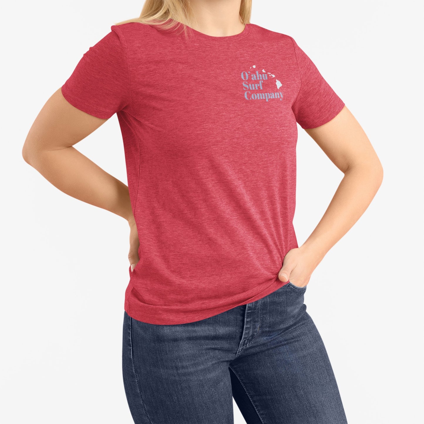 Hawaii Surfer Girl Heart Surf T-shirt - O'ahu Surf Company