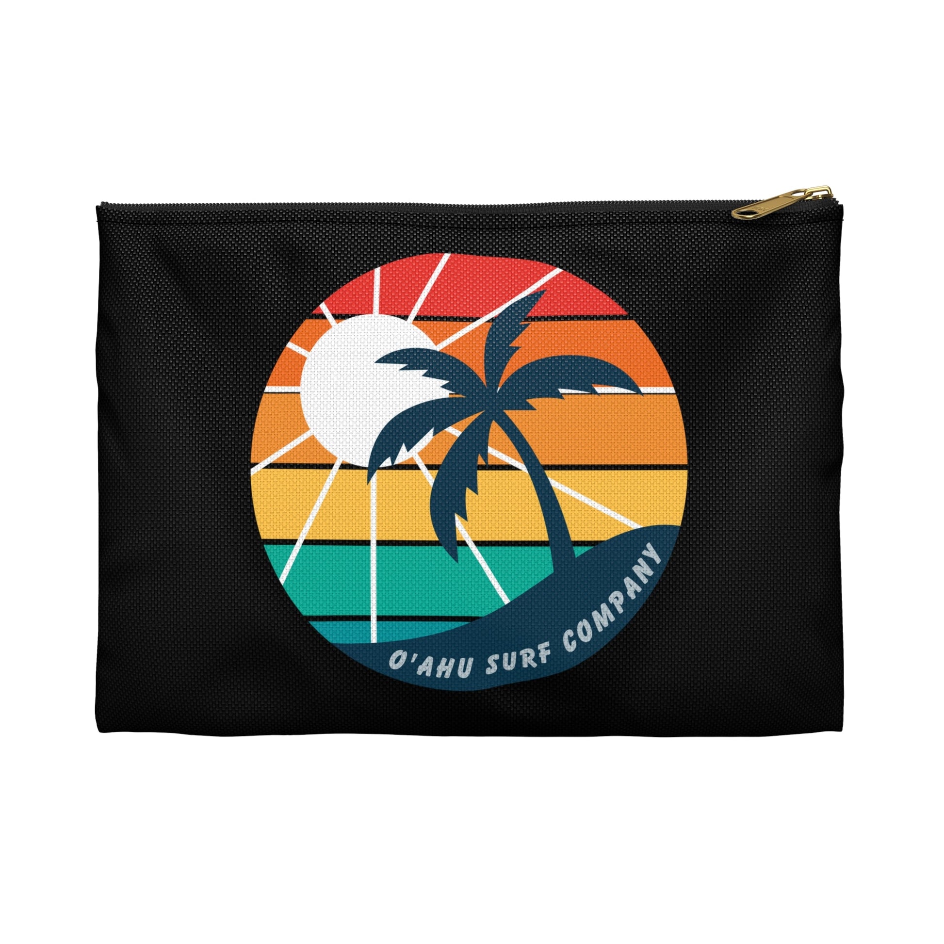 Hawaii Tropical Island Style Clutch Bag - Black - O'ahu Surf Company