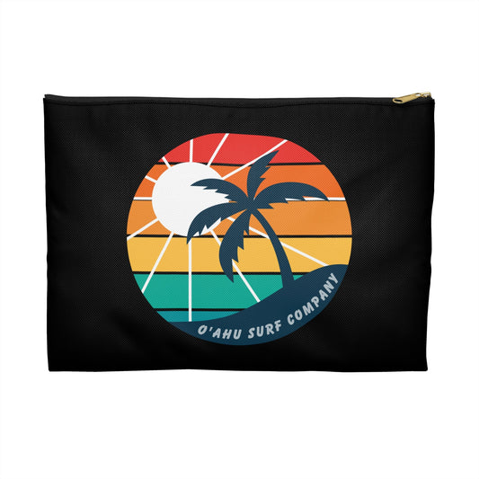 Hawaii Tropical Island Style Clutch Bag - Black - O'ahu Surf Company