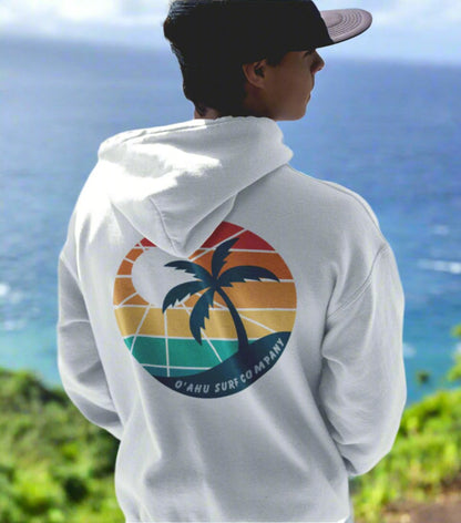 Hawaiian Island Rainbow Colors Hoodie Sweatshirt - O'ahu Surf Company