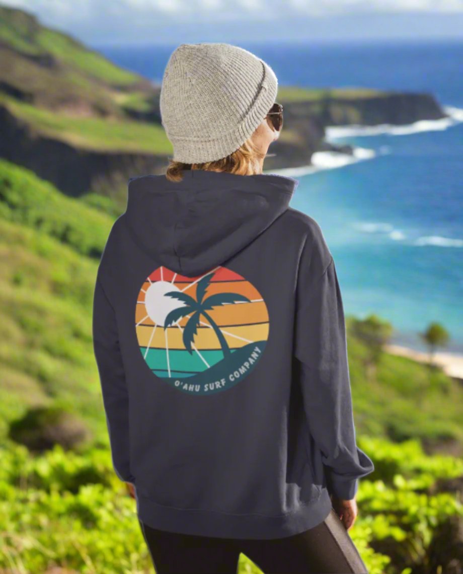 Hawaiian Island Rainbow Colors Hoodie Sweatshirt - O'ahu Surf Company