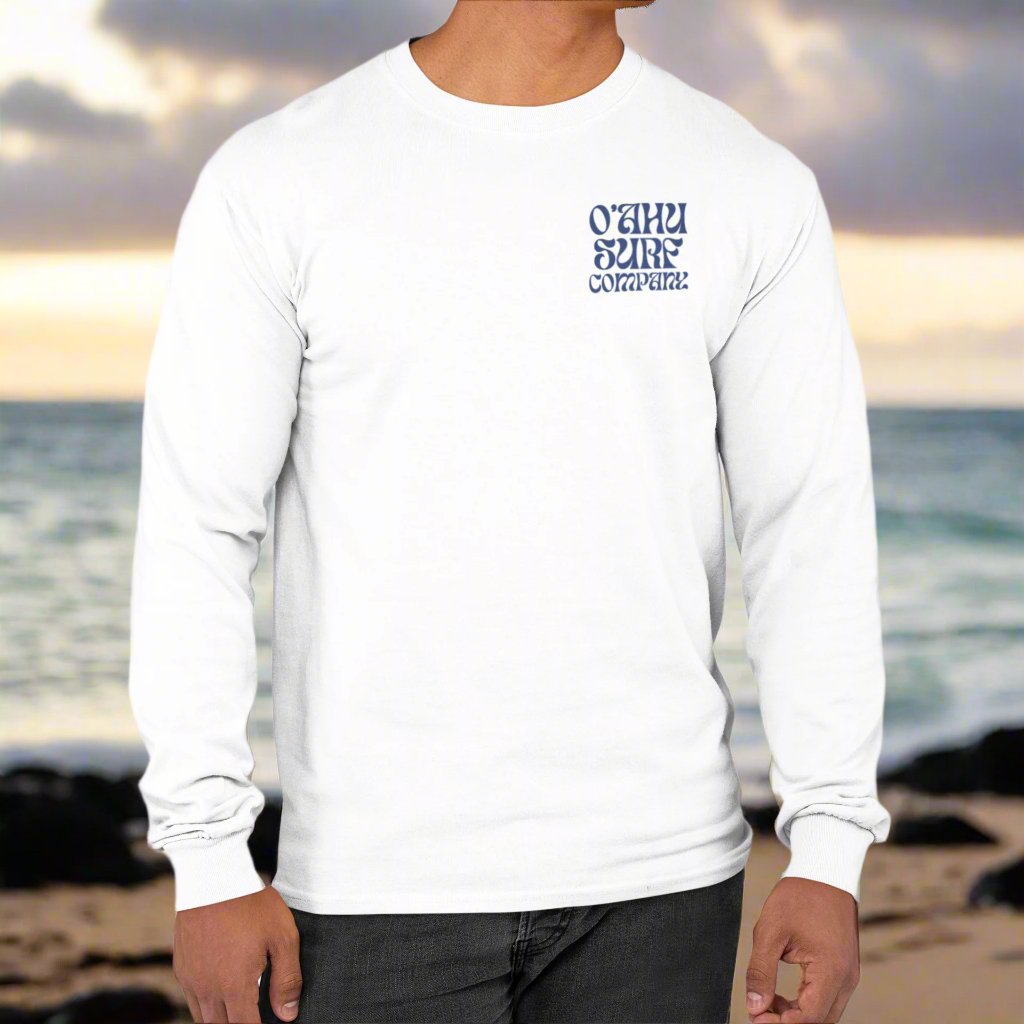 Hawaiian Sunsets and Surf Long Sleeve T-Shirt HI Surf Style Tee - O'ahu Surf Company