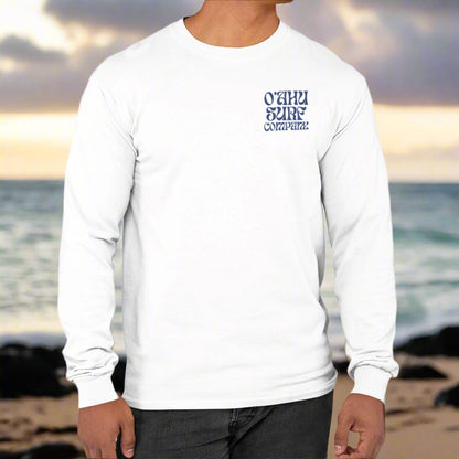 Hawaiian Sunsets and Surf Long Sleeve T-Shirt HI Surf Style Tee - O'ahu Surf Company