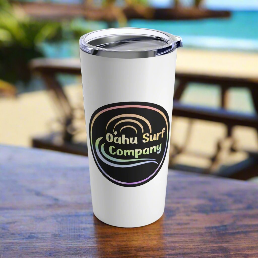 Hawaiian Turtle 20oz Stainless Steel Insulated Tumbler - Travel Mug for Beach & Office - O'ahu Surf Company