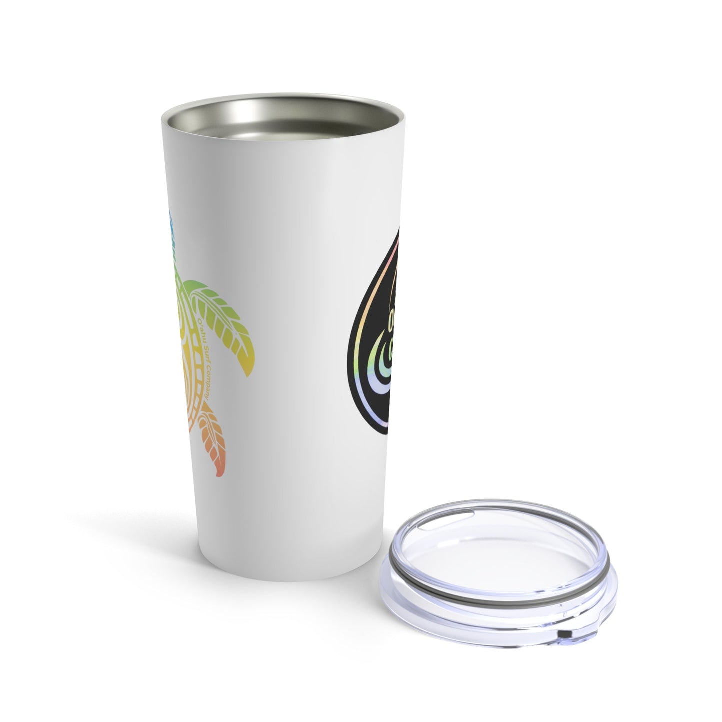 Hawaiian Turtle 20oz Stainless Steel Insulated Tumbler - Travel Mug for Beach & Office - O'ahu Surf Company