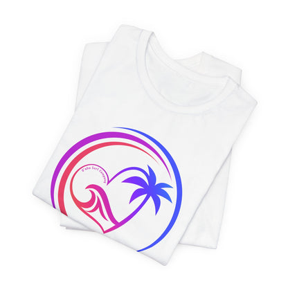 Heart Wave Rainbow Oahu Surf Tee - O'ahu Surf Company