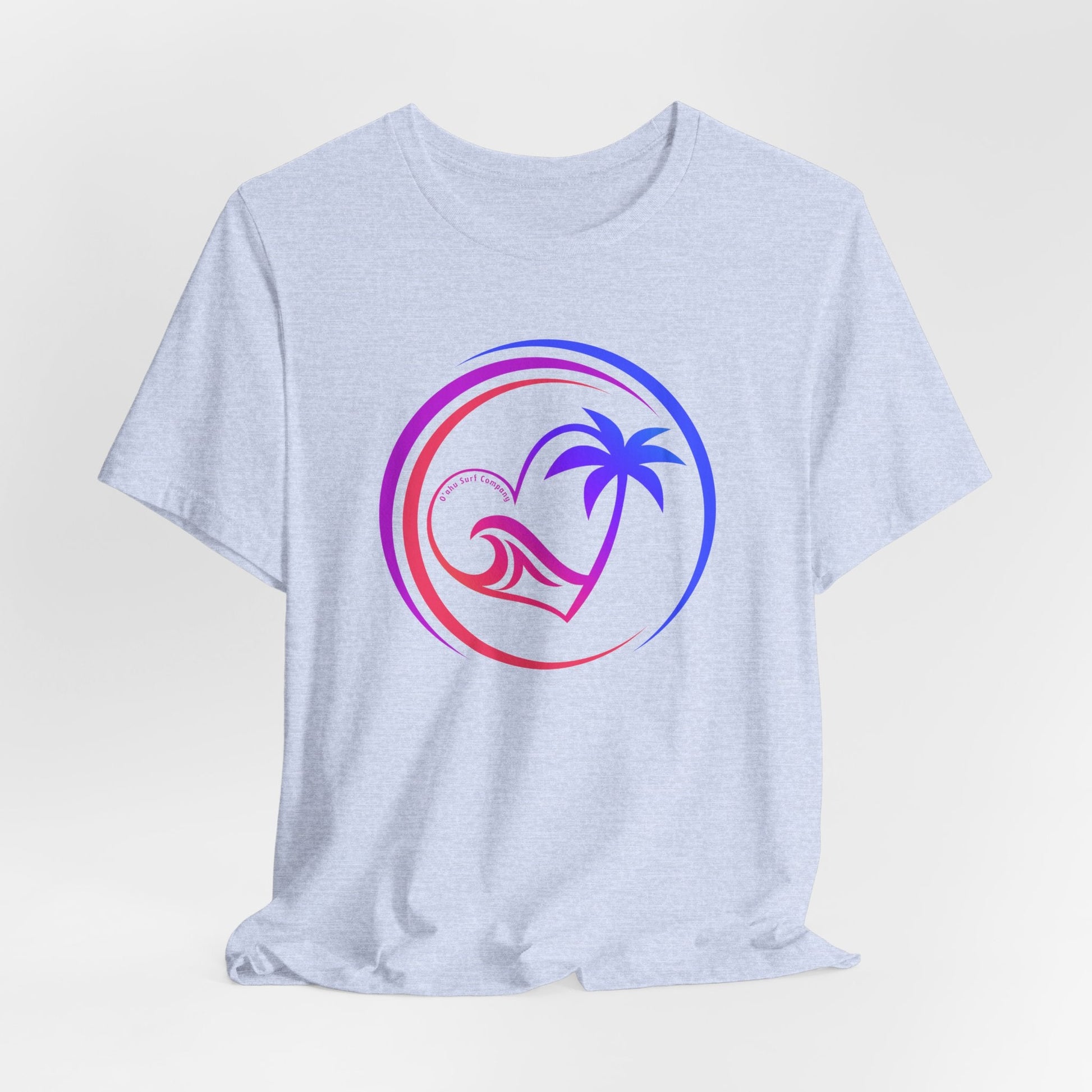 Heart Wave Rainbow Oahu Surf Tee - O'ahu Surf Company