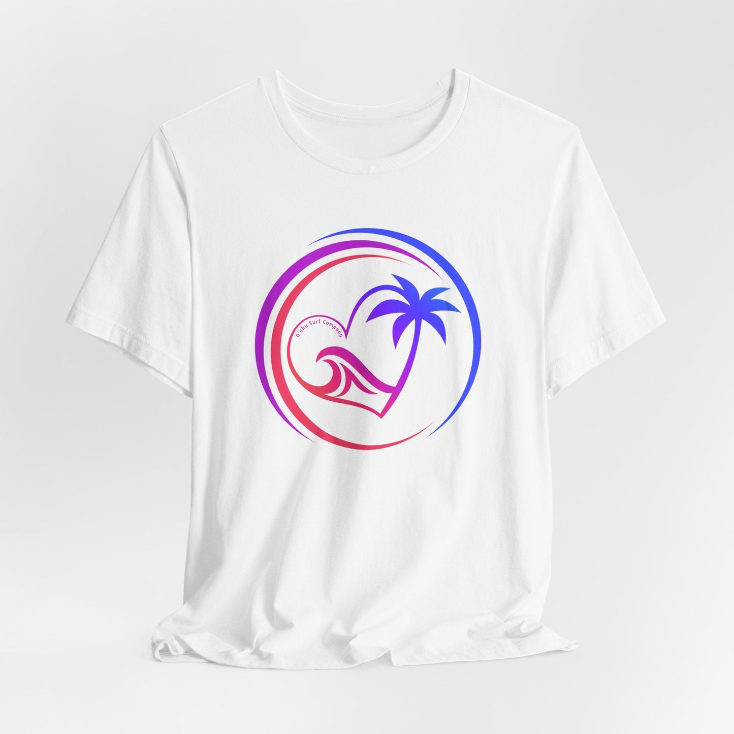 Heart Wave Rainbow Oahu Surf Tee - O'ahu Surf Company