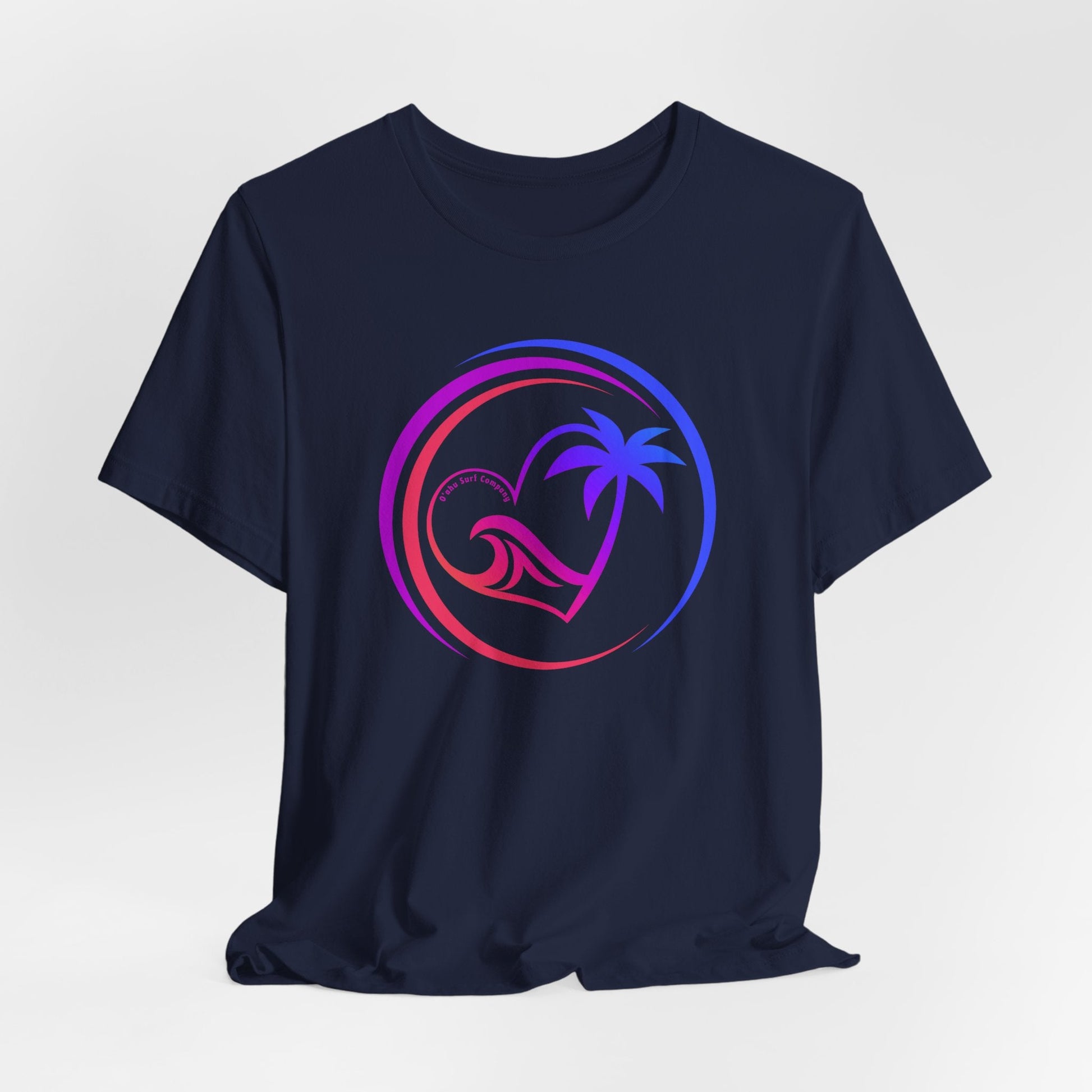 Heart Wave Rainbow Oahu Surf Tee - O'ahu Surf Company