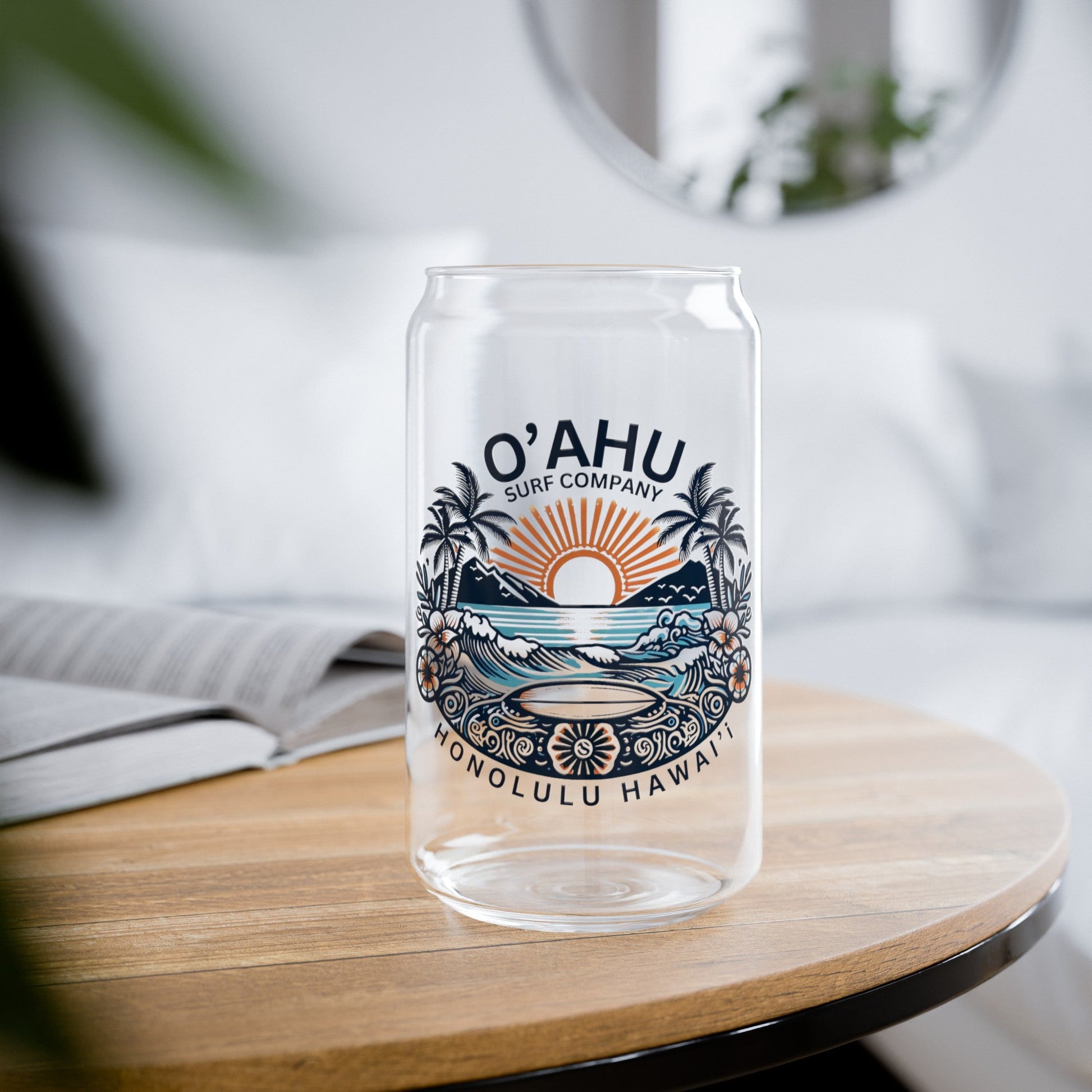 Honolulu Hawaii Coastal Island Sunny Day Sipper Glass - O'ahu Surf Company