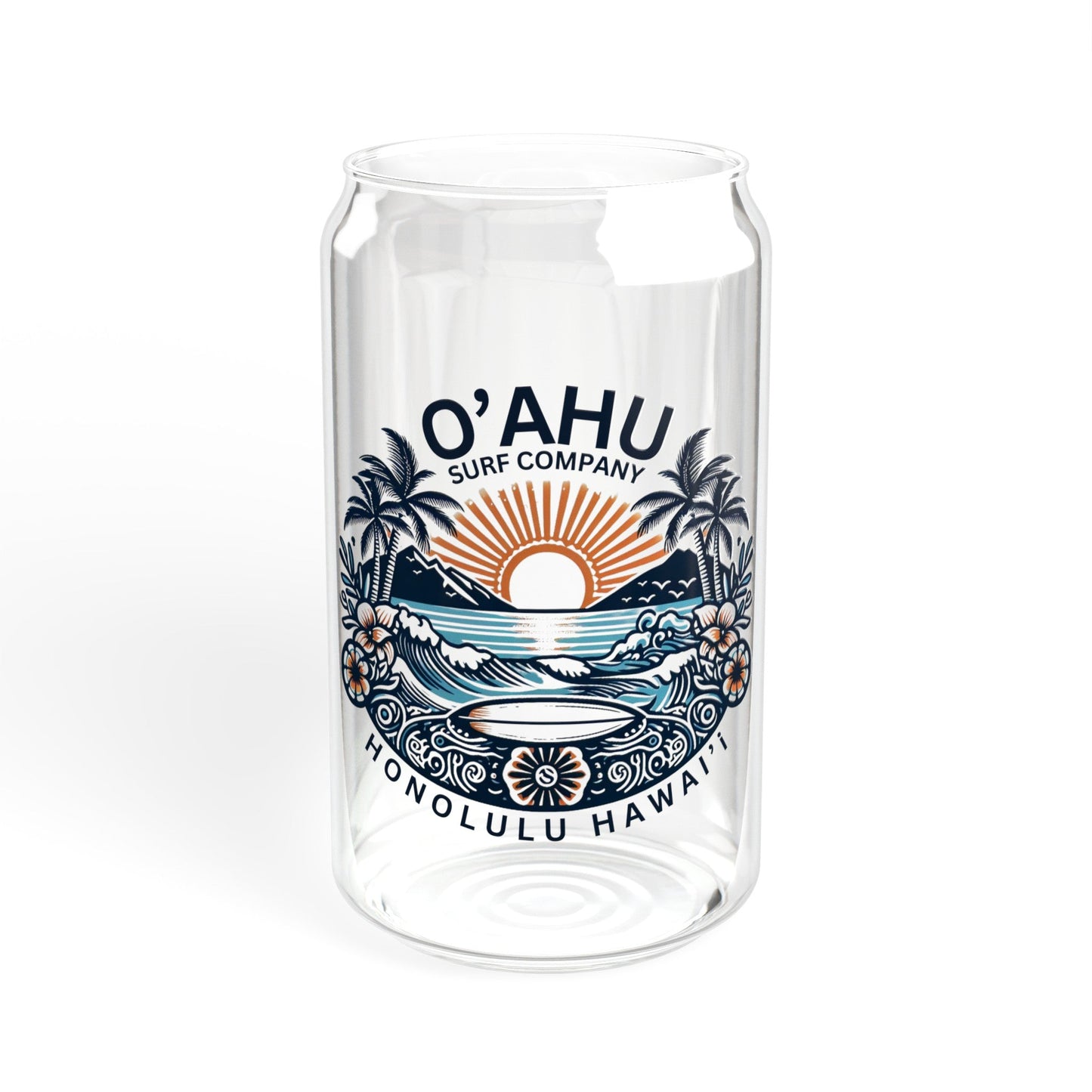 Honolulu Hawaii Coastal Island Sunny Day Sipper Glass - O'ahu Surf Company