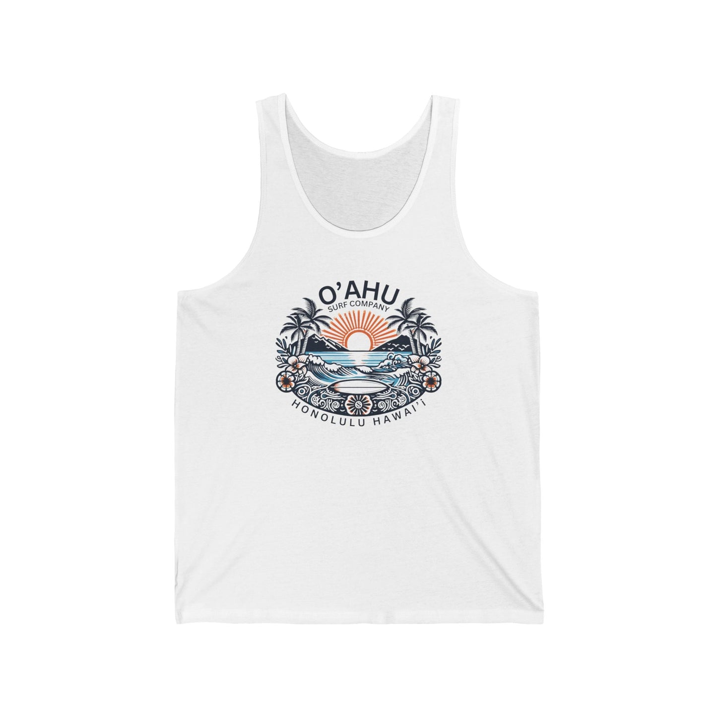 Honolulu Hawaii Coastal Island Sunny Day Tank Top - O'ahu Surf Company