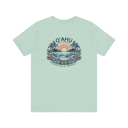 Honolulu Hawaii Coastal Island Sunny Day Tshirt - O'ahu Surf Company