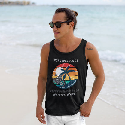 Honolulu Pride 2024 Rainbow Riders Unisex Tank Top - O'ahu Surf Company