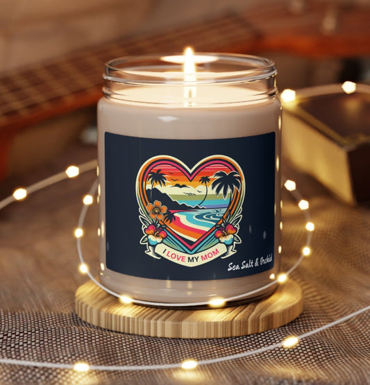 I Love My Mom Scented Candle, 9oz - O'ahu Surf Company