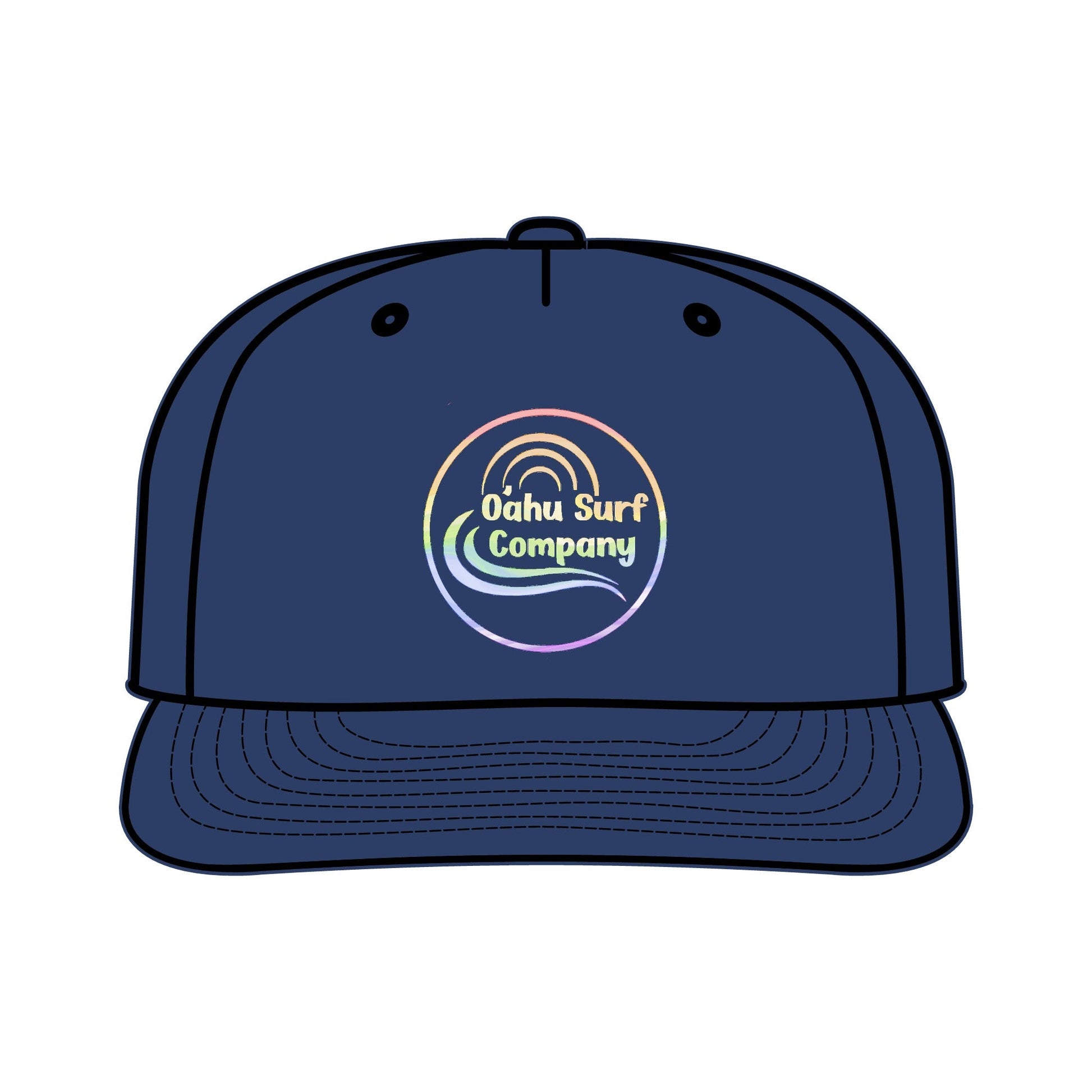 Lightweight Quick Dry Hat Rainbow Logo Surf Hat| O'ahu Surf Company Hawaii - O'ahu Surf Company