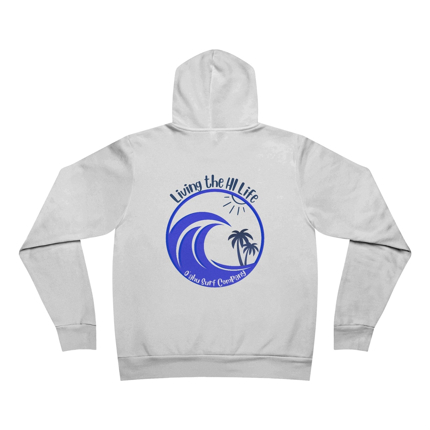 Living the HI Life Hawaii Beach Hoodie Sweatshirt - O'ahu Surf Company