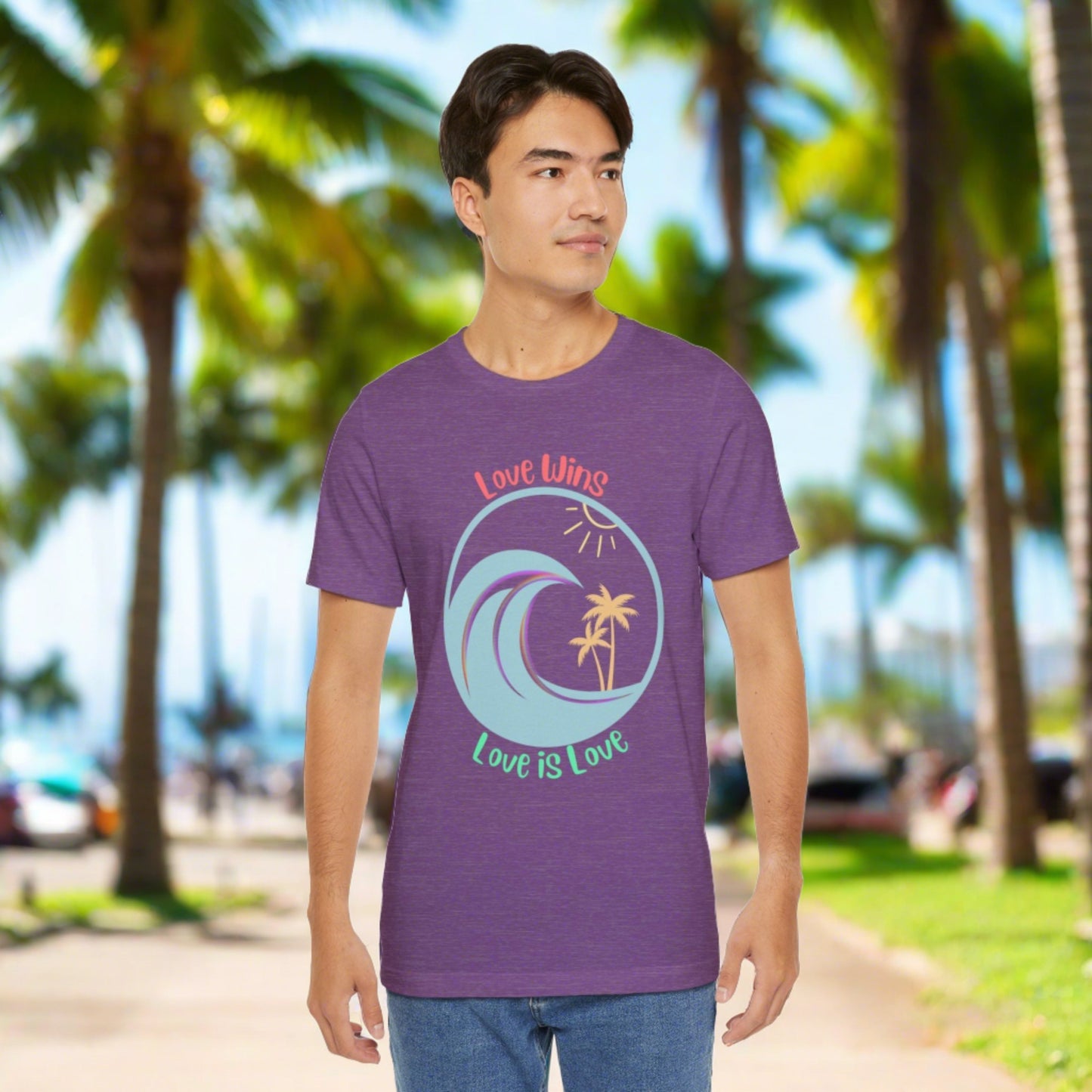 Love Wins Love Is Love Pride Custom T-shirt - O'ahu Surf Company