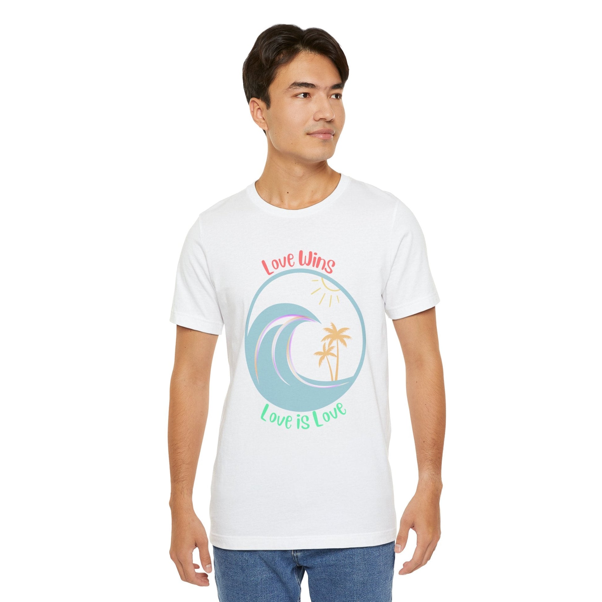 Love Wins Love Is Love Pride Custom T-shirt - O'ahu Surf Company