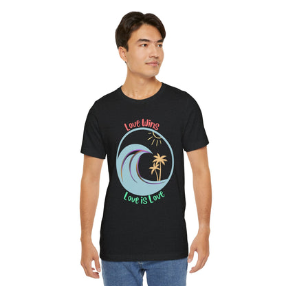 Love Wins Love Is Love Pride Custom T-shirt - O'ahu Surf Company