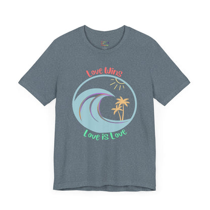 Love Wins Love Is Love Pride Custom T-shirt - O'ahu Surf Company