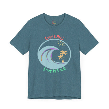 Love Wins Love Is Love Pride Custom T-shirt - O'ahu Surf Company