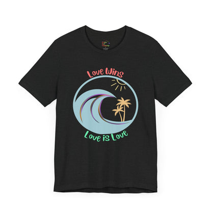 Love Wins Love Is Love Pride Custom T-shirt - O'ahu Surf Company