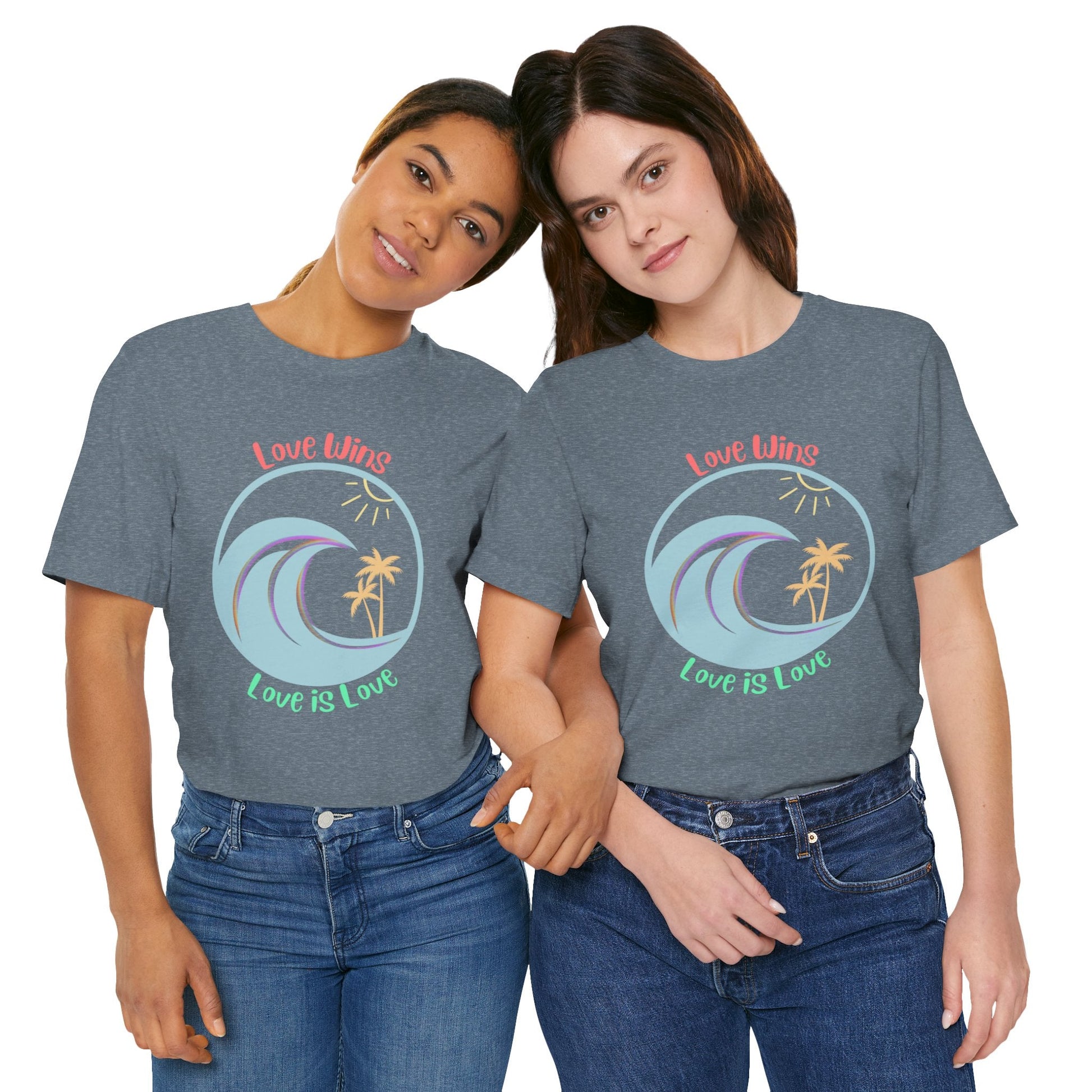 Love Wins Love Is Love Pride Custom T-shirt - O'ahu Surf Company