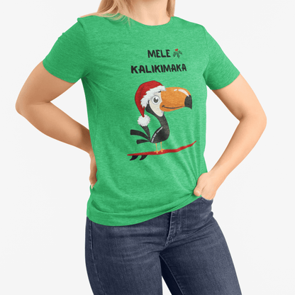 Mele Kalikimaka Toucan Surfing Holiday T-Shirt - O'ahu Surf Company