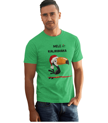 Mele Kalikimaka Toucan Surfing Holiday T-Shirt - O'ahu Surf Company