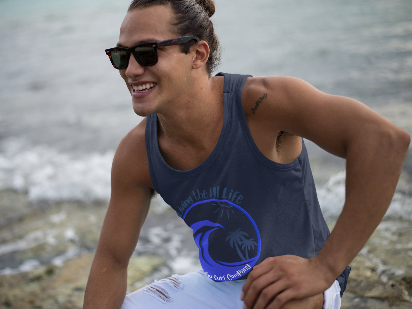 Men's Tank Top Living the HI Life Hawaii - O'ahu Surf Company