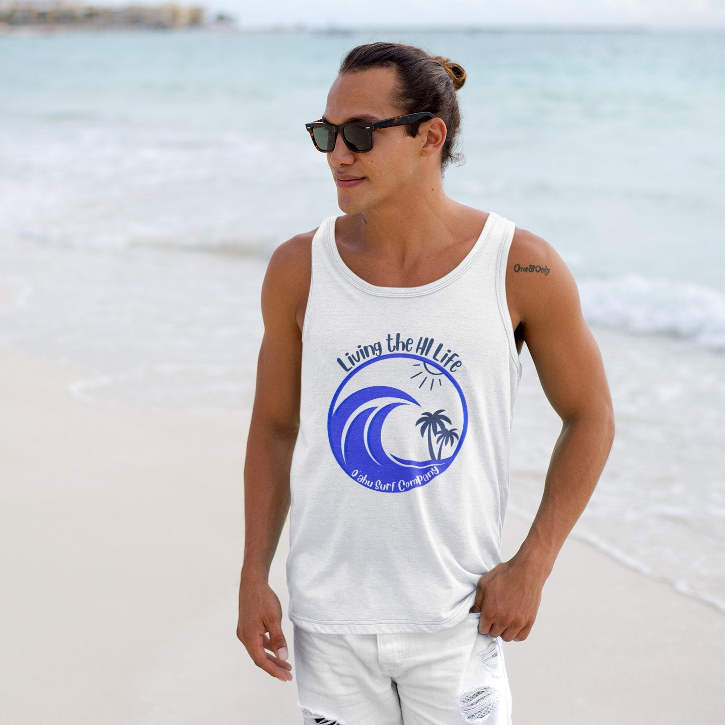 Men's Tank Top Living the HI Life Hawaii - O'ahu Surf Company