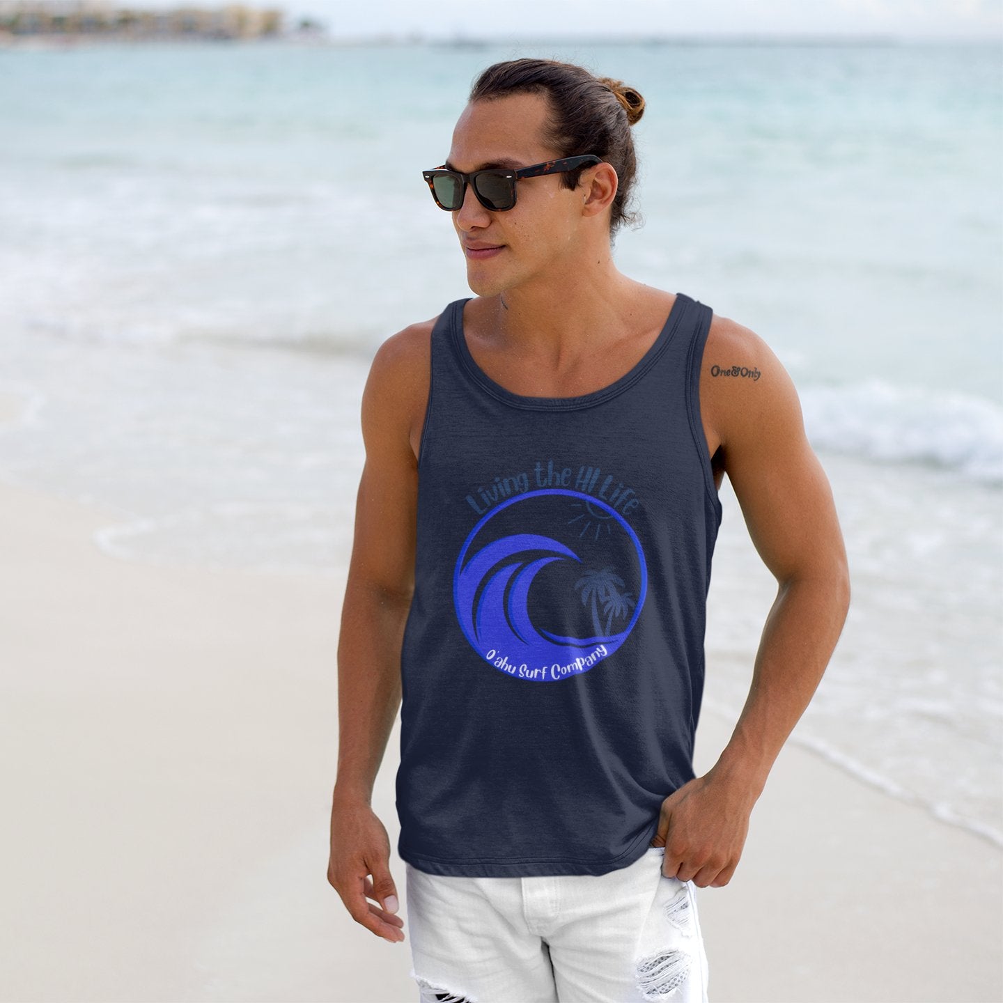 Men's Tank Top Living the HI Life Hawaii - O'ahu Surf Company