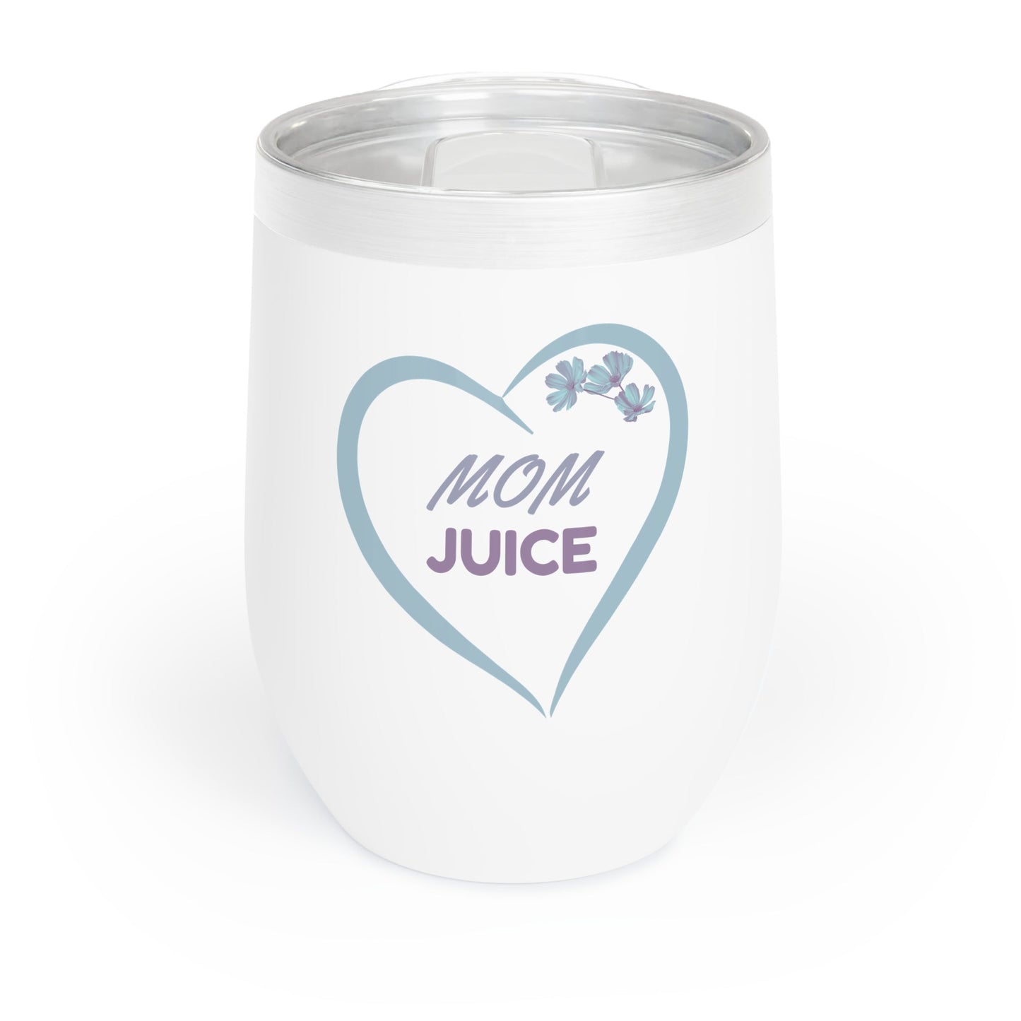 Mom Juice Heart Flowers Wine Tumbler | Mother's Day Gift - O'ahu Surf Company