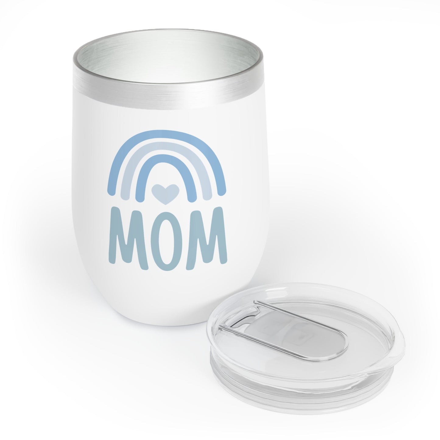 Mom Rainbow Heart Love Wine Tumbler | Gift for Mom - O'ahu Surf Company