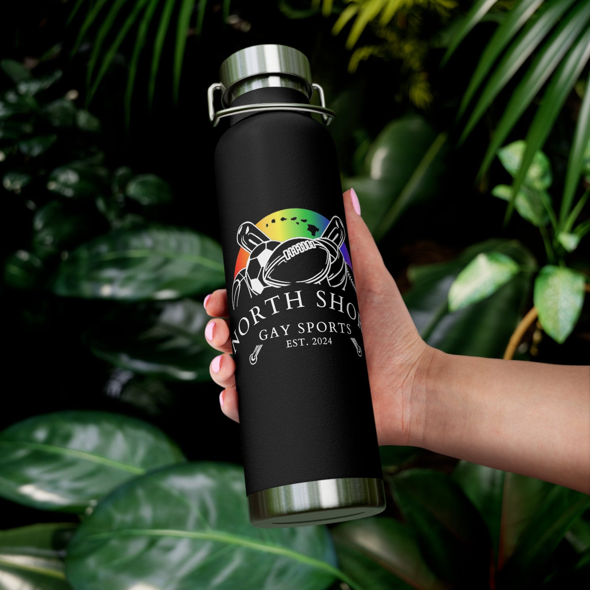 North Shore Gay Sports Copper Vacuum Insulated Bottle, 22oz - O'ahu Surf Company