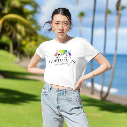 North Shore Gay Sports Flowy Cropped Tee - O'ahu Surf Company