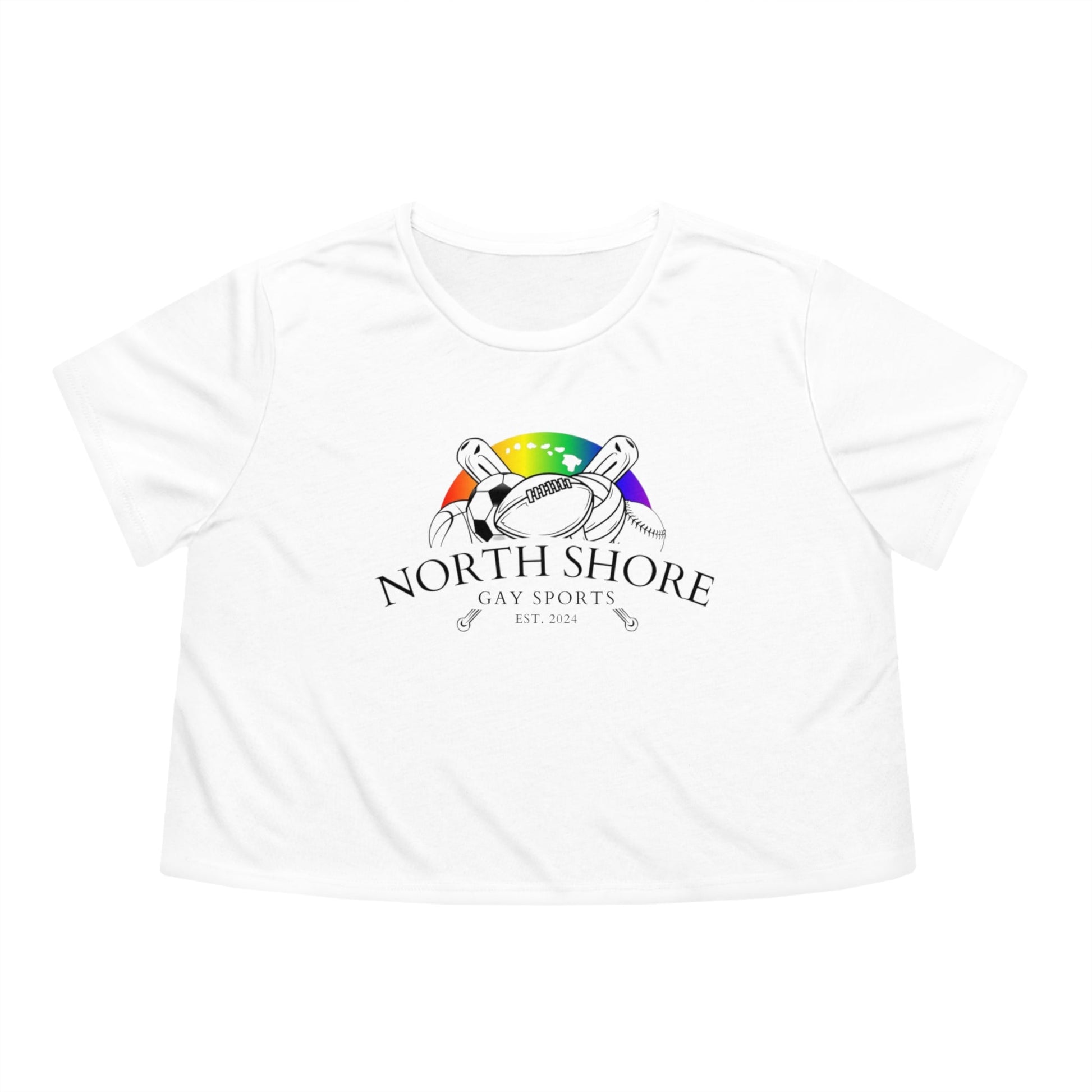 North Shore Gay Sports Flowy Cropped Tee - O'ahu Surf Company