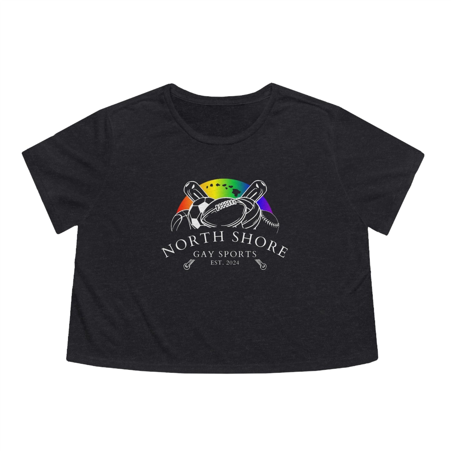 North Shore Gay Sports Flowy Cropped Tee - O'ahu Surf Company