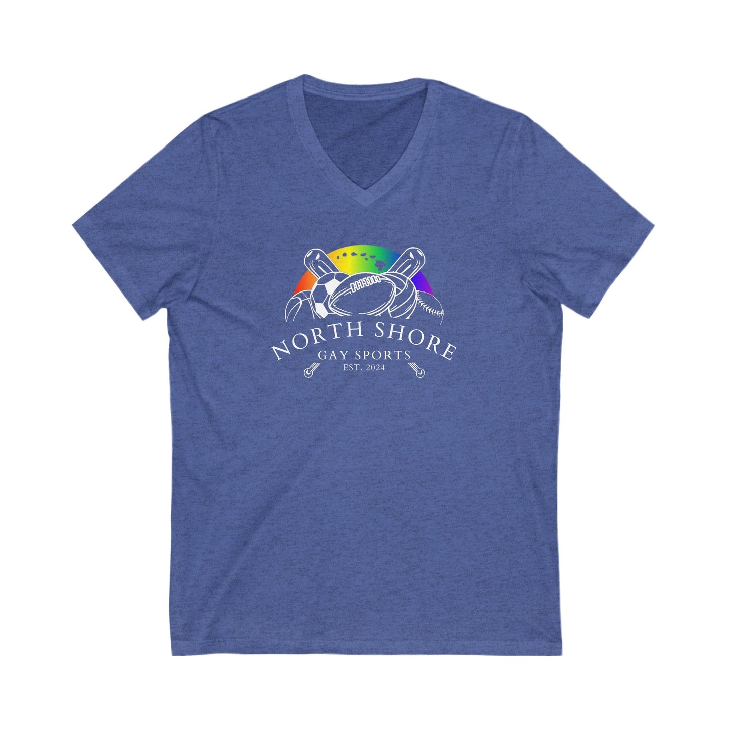 North Shore Gay Sports V - Neck T-Shirt - O'ahu Surf Company