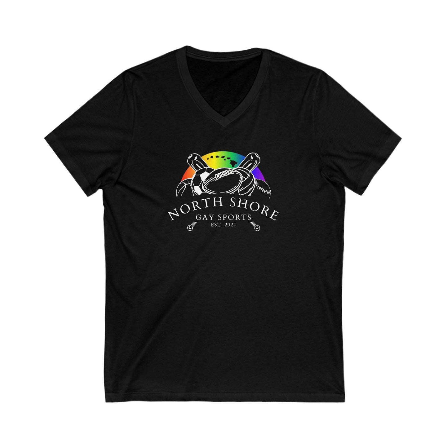 North Shore Gay Sports V - Neck T-Shirt - O'ahu Surf Company